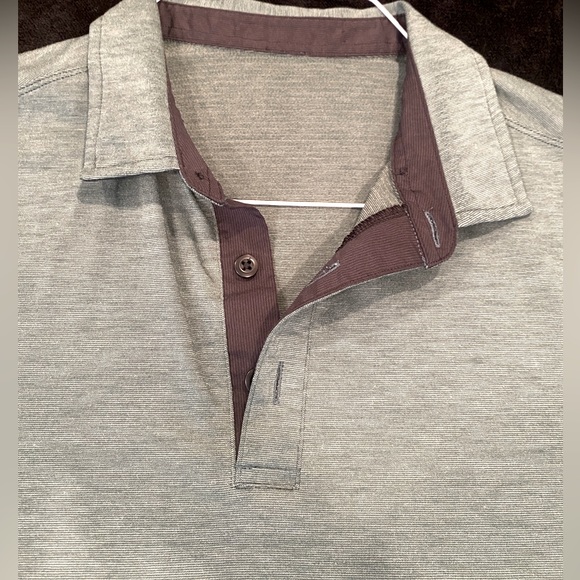 Lululemon Men’s Polo Shirt Size Small Green/black - Picture 1 of 4